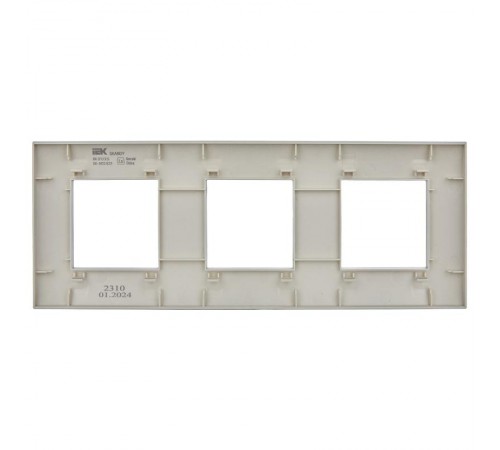 SKANDY Рамка 3-местная SK-F03S серебряный  SK-M32-K23  IEK