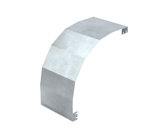 Крышка на угол вертикальный внешний 90 градусов, 80х300 R900, горячеоцинкованная в комплекте с креп. эл. и соед. пластинами, необходимыми для монтажа 