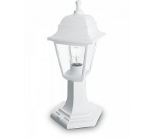 Светильник садово-парковый НТУ 04-60-001 60W 230V E27 400*180мм белый, на постамент, 4-х гранник  32272  FERON