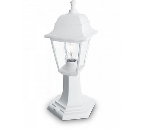 Светильник садово-парковый НТУ 04-60-001 60W 230V E27 400*180мм белый, на постамент, 4-х гранник  32272  FERON