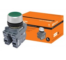 Кнопка MP1-20G в сборе d22мм 1з+1р зеленая  SQ0747-0002  TDM