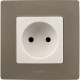 Etika Белый Розетка без заземления, винтовые клеммы  672220  Legrand