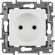Etika Белый Розетка без заземления, винтовые клеммы  672220  Legrand