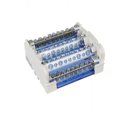 Шины на DIN-рейку в корпусе (кросс-модуль) 3L+PEN 4х11   YND10-4-11-125  IEK