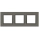 Рамка для розеток и выключателей Elegance 14-5203-16 на 3 поста, металл, титан  Б0065844  ЭРА