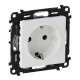 Valena LIFE DIY Белый Розетка 1-ая с/з, с защитными шторками, винт.зажим  753424  Legrand