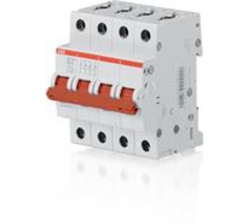 Рубильник 4 пол. SD204/25 рычаг красный  2CDD284101R0025  ABB