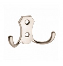 Крючок 2405, 2-х рожковый, сатин (1 шт)  - пакет   129918  Tech-KREP