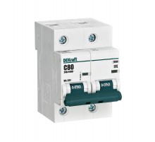 Выключатель автоматический двухполюсный ВА-201 80А C 10кА  13005DEK  DEKraft