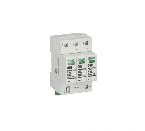 Ограничитель перенапряжений 3P 40кА C 420В ОП-101  18017DEK  DEKraft