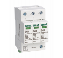 Ограничитель перенапряжений 3P 20кА 440В T2, T3 с сигн. конт. ОП-101  18040DEK  DEKraft