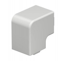 Крышка плоского угла кабельного канала WDK 40x40 мм (ПВХ,светло-серый) (WDK HF40040LGR)  6183336  OBO Bettermann