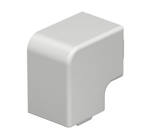 Крышка плоского угла кабельного канала WDK 40x40 мм (ПВХ,светло-серый) (WDK HF40040LGR)  6183336  OBO Bettermann