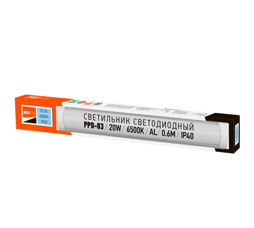 Светильник светодиодный линейный PPO-03 600 20W 6500K AL IP40 180-240V  .5040281A  Jazzway