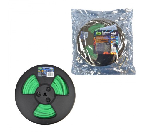 Светодиодная лента ULS-N11-2835-120LED/m-8mm-IP67-DC24V-10W/m-15M-GREEN катушка в герметичной упаковке  UL-00009100  Uniel