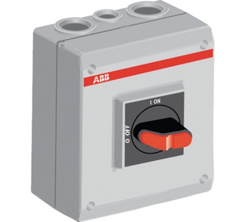 Рубильник в боксе OTP32B3M до 32A 3х-полюсный, резьба 4хМ25+2хМ1 6  1SCA022389R8400  ABB
