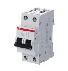 Выключатель автоматический двухполюсный S202 100А B 6кА (S202 B100)  2CDS252001R0825  ABB