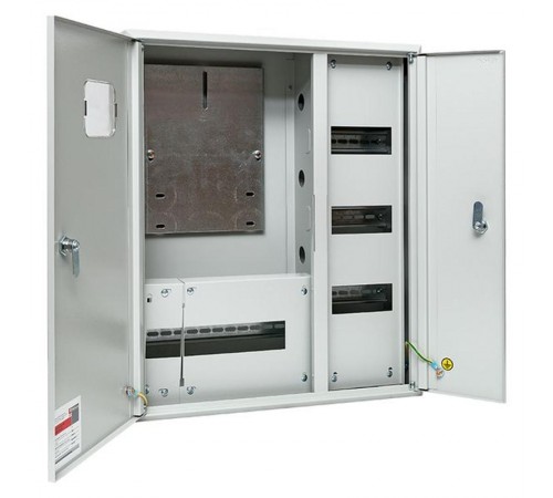 Щит учетно-распределительный навесной ЩРУН 3/30 2-х дверный с окном (ВхШхГ) 580х490х165мм IP31 PROxima  mb23-3/30-2  EKF