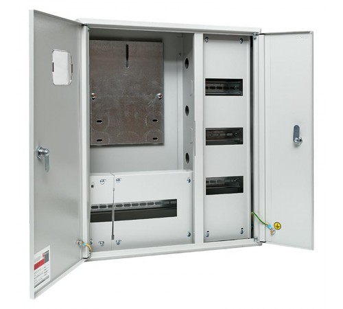 Щит учетно-распределительный навесной ЩРУН 3/30 2-х дверный с окном (ВхШхГ) 580х490х165мм IP31 PROxima  mb23-3/30-2  EKF