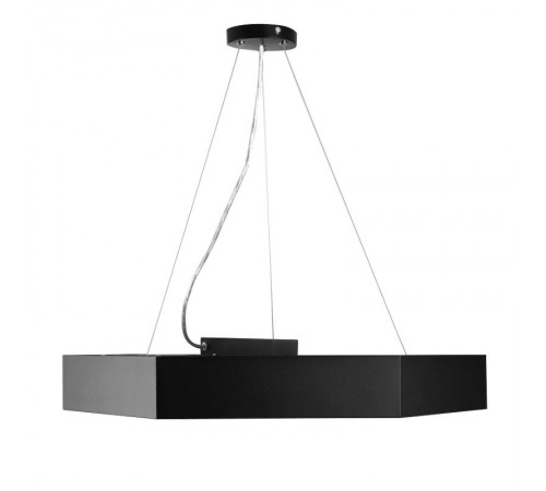 Светильник светодиодный Geometria Hexagon SPO-121-B-40K-038 38Вт 4000К 4000Лм IP40 600*600*80 черный подвесной  Б0050551  ЭРА