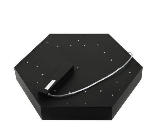 Светильник светодиодный Geometria Hexagon SPO-121-B-40K-038 38Вт 4000К 4000Лм IP40 600*600*80 черный подвесной  Б0050551  ЭРА