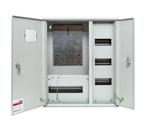 Щит учетно-распределительный навесной ЩРУН 3/30 2-х дверный с окном (ВхШхГ) 580х490х165мм IP31 PROxima  mb23-3/30-2  EKF