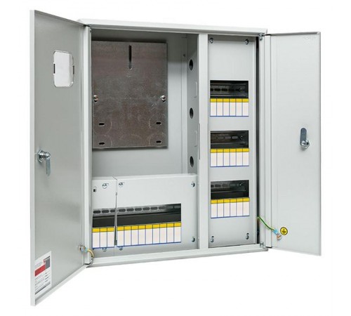 Щит учетно-распределительный навесной ЩРУН 3/30 2-х дверный с окном (ВхШхГ) 580х490х165мм IP31 PROxima  mb23-3/30-2  EKF