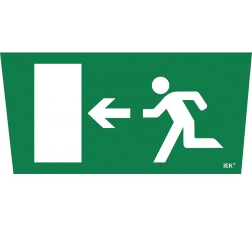 Пиктограмма (наклейка) "Выход/стрелка налево" ССА 5043  LPC10-1-31-28-VNAL  IEK