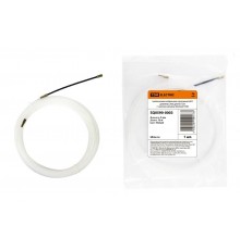 Нейлоновая кабельная протяжка НКП диаметр 3мм длина 15м с наконечниками (белая)  SQ0590-0003  TDM