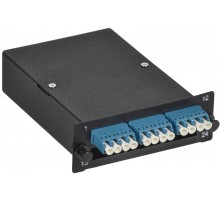 ITK Кассета для кросса ST OS2 MTPm 3хLC-quad (12 ОВ)  FCPS-9002-MTPM-012LCQ  ITK