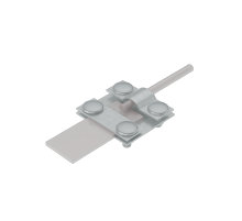 Контрольный соединитель полоса до 50 мм пруток D6-12 мм CU  KS-B50-D6-12 CU  КМ - профиль