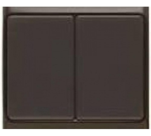 БРИКС коричневый Выключатель 2-клавишный О/У ВС20-2-0-БК  EVB20-K30-10-DC  IEK