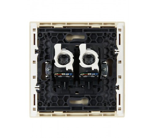 FORTE&PIANO Розетка комп. 2-ая RJ45 кат.5E FP433 ваниль  FP-K20-1-K10  IEK