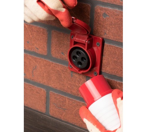 Розетка стационарная внутренняя 414 3Р+РЕ 16А 380В IP44 EKF PROxima  ps-414-16-380  EKF