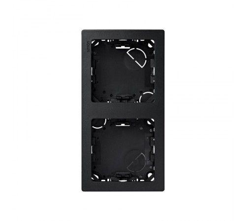 Simon 73 Рамка вертикальная, 2 поста, 75*146мм, S73 Loft, графит  73621-62  Simon