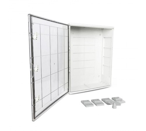 Корпус пластиковый с монтажной панелью ЩМП IP65 прозрачная дверь 800х600х260  PR08.26497  Промрукав