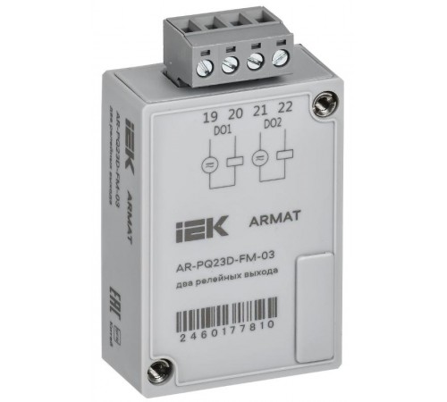 ARMAT Модуль анализ. кач. эл/эн. 2 релейных вых.  AR-PQ23D-FM-03  IEK