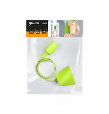 Светильник подвесной шнур под лампу Decor PL015 зеленый E27, 1 м, 1/40  PL015  Gauss