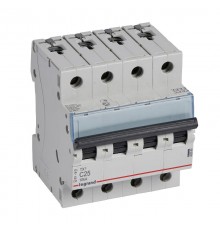 Выключатель автоматический четырехполюсный TX3 6000 25А C 10кА  403960  Legrand
