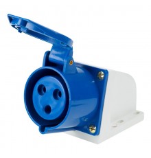 Розетка 123 стационарная 2Р+РЕ 32А 220В IP44  11-8912  REXANT