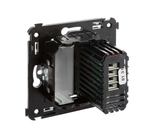 Диммер кнопочный в стену для LED ламп, "Avanti", "Закаленная сталь"  4404343  DKC