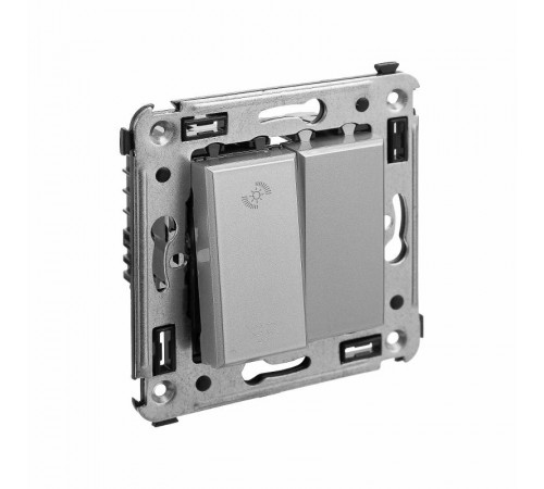 Диммер кнопочный в стену для LED ламп, "Avanti", "Закаленная сталь"  4404343  DKC