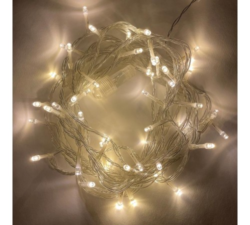 Гирлянда светодиодная  Нить 5 м теплый свет, ENON-5B   24V, IP44 (80/1920)  Б0041904  ЭРА