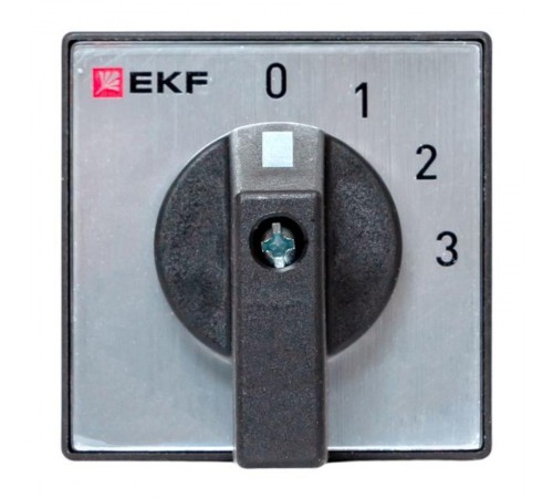 Переключатель кулачковый ПК-1-101 25А 1P "0-1-2-3" IP65  pk-1-101-25-65  EKF