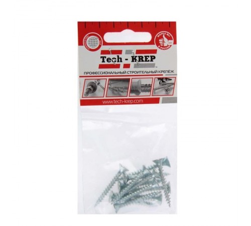 Саморез ШУц 5,0х40 пот. гол. (10 шт) - пакет ( 0,037 кг)  102447  Tech-KREP