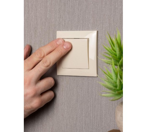 Валенсия выключатель 1-кл. 10А кремовый EKF PROxima   EWV10-021-20   EKF