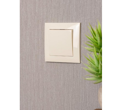 Валенсия выключатель 1-кл. 10А кремовый EKF PROxima   EWV10-021-20   EKF