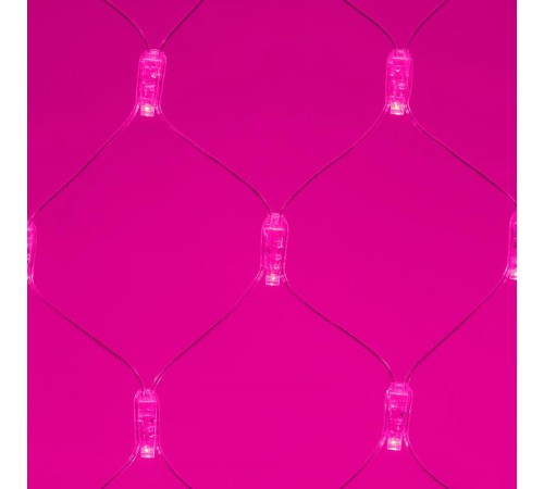 Светодиодная гирлянда ARD-NETLIGHT-CLASSIC-2000x1500-CLEAR-288LED Pink (230V, 18W)  024683  Arlight