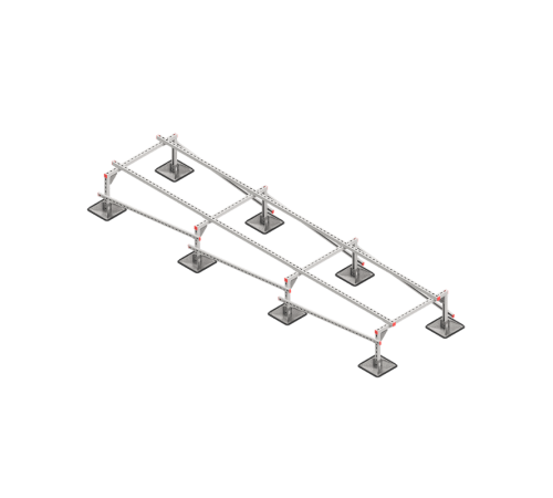 Опорная конструкция для установки оборудования TECHNORAPTOR STEELFOOT 1000х4000 HD  KM-TR-STF-SSEI-1000-4000 HD  КМ - профиль