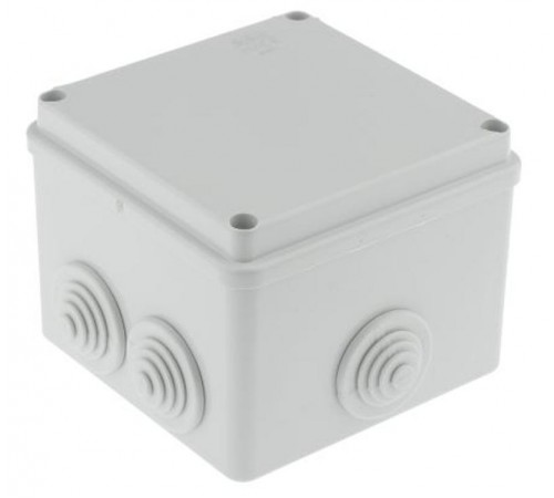 Коробка распределительная герметичная с вводами IP55 100х100х80мм ШхВхГ  00821  ABB